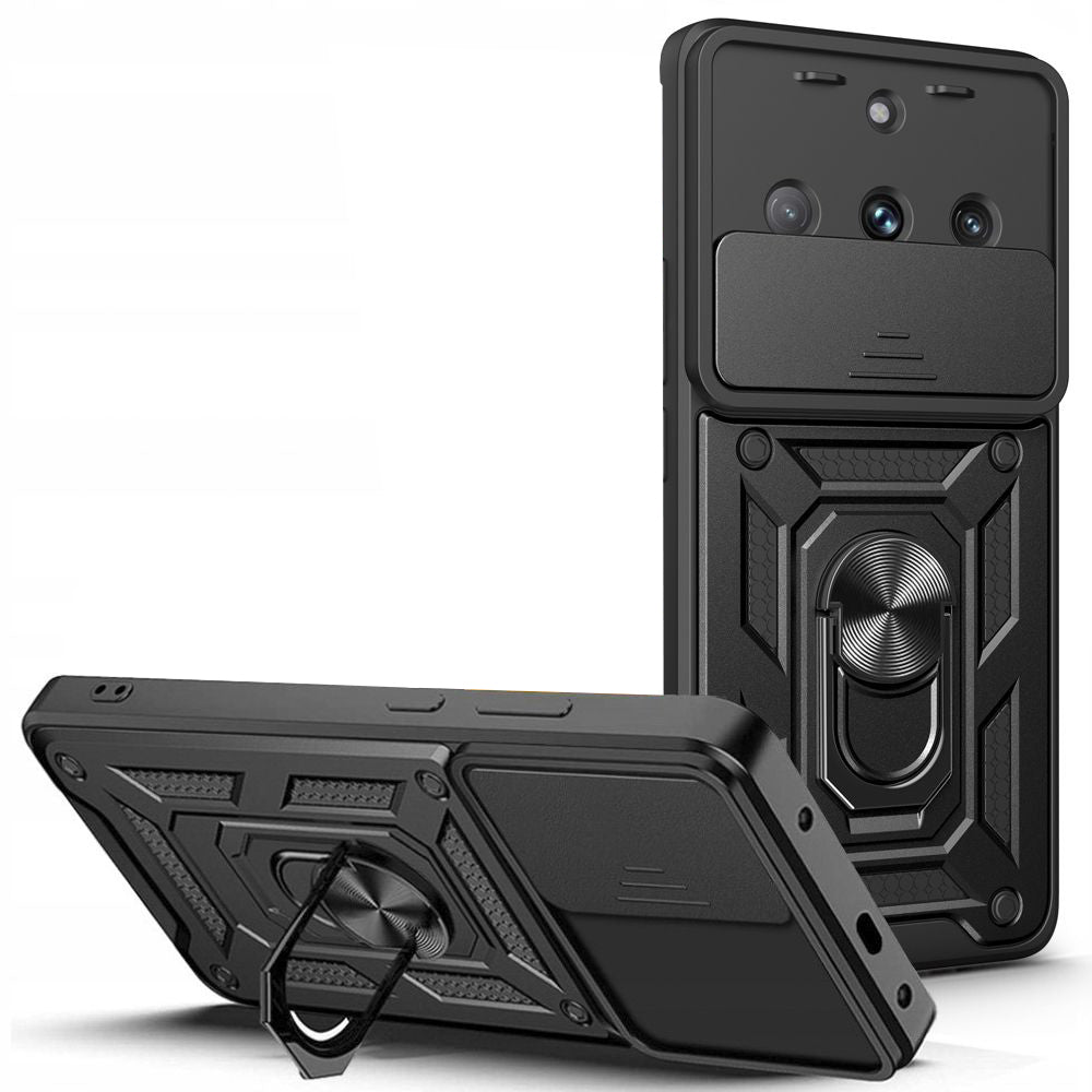 Husa de protectie Techsuit CamShield Series compatibila cu Realme 11, acoperire spate, negru