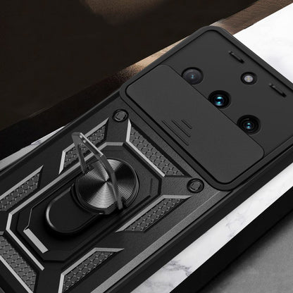 Husa de protectie Techsuit CamShield Series compatibila cu Realme 11, acoperire spate, negru