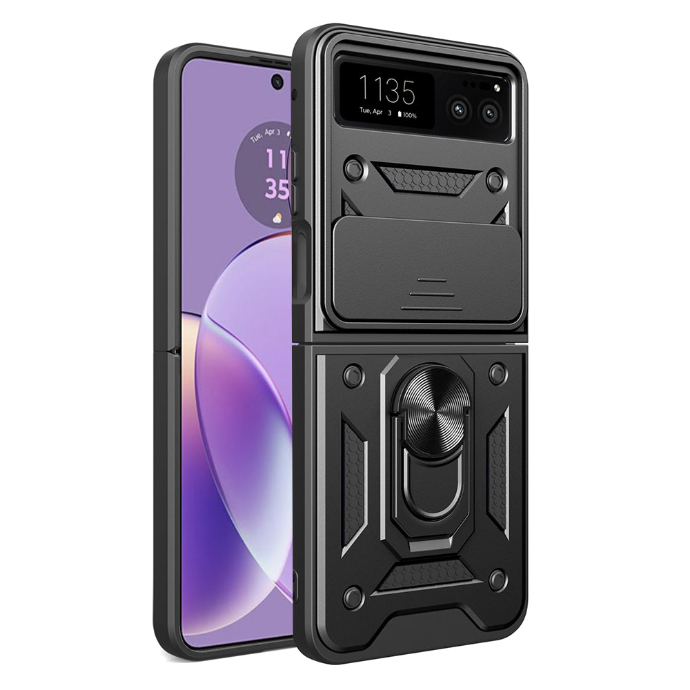 Husa de protectie Techsuit CamShield Series compatibila cu Motorola Razr 40, acoperire spate, negru