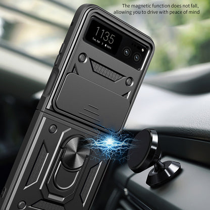 Husa de protectie Techsuit CamShield Series compatibila cu Motorola Razr 40, acoperire spate, negru