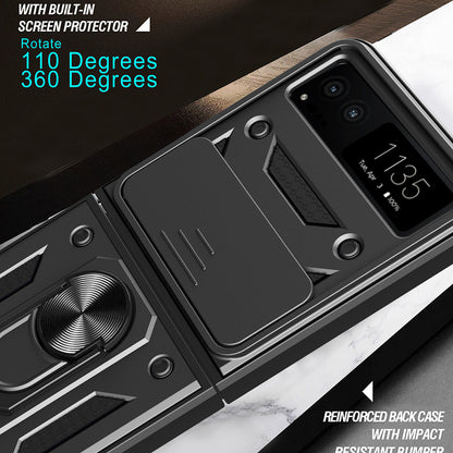 Husa de protectie Techsuit CamShield Series compatibila cu Motorola Razr 40, acoperire spate, negru