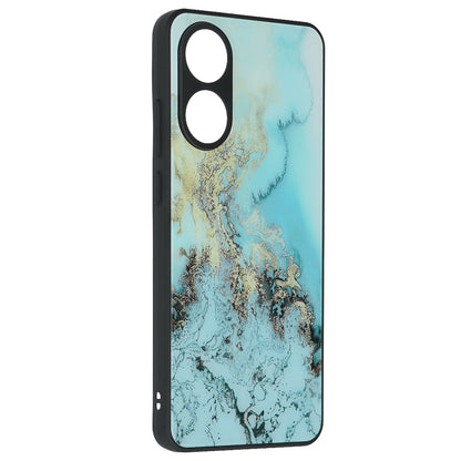Husa de protectie Techsuit Glaze Series compatibila cu Oppo A78 4G, acoperire spate, Blue Nebula