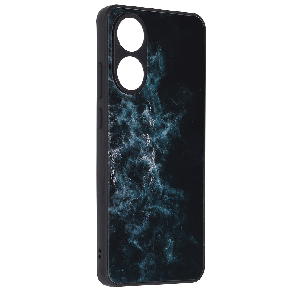Husa de protectie Techsuit Glaze Series compatibila cu Oppo A60, acoperire spate, Red Nebula