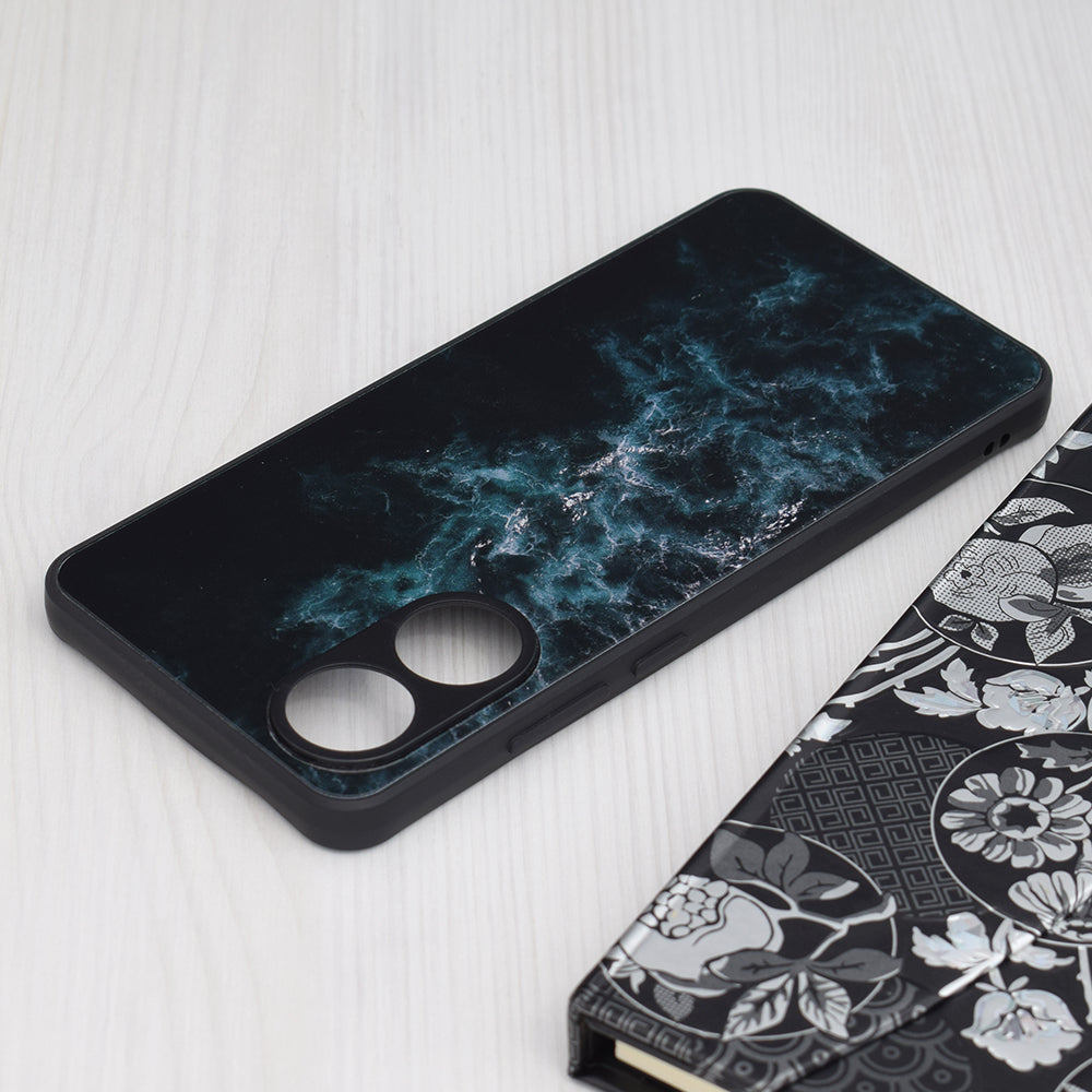 Husa de protectie Techsuit Glaze Series compatibila cu Oppo A60, acoperire spate, Red Nebula