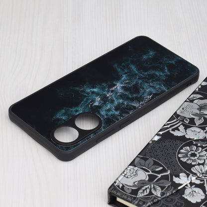 Husa de protectie Techsuit Glaze Series compatibila cu Oppo A60, acoperire spate, Red Nebula