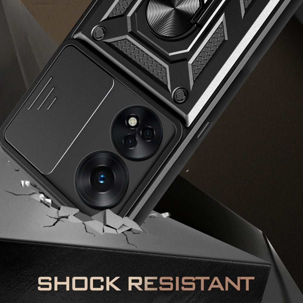 Husa de protectie Techsuit CamShield Series compatibila cu Oppo A78 4G, acoperire spate, negru