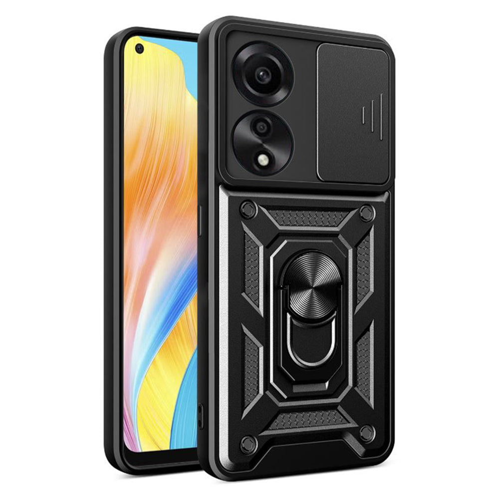 Husa de protectie Techsuit CamShield Series compatibila cu Oppo A78 4G, acoperire spate, negru