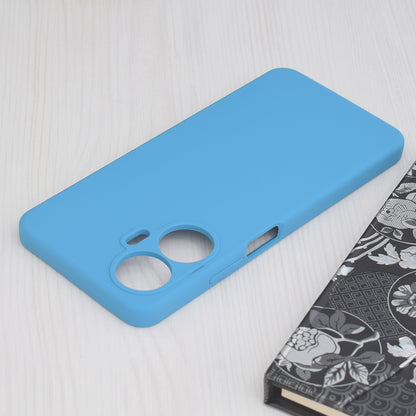 Husa de protectie Techsuit Soft Edge Silicone compatibila cu Realme C55, acoperire spate, albastru deschis