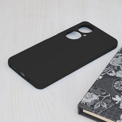 Husa de protectie Techsuit Soft Edge Silicone compatibila cu Huawei nova 11i, acoperire spate, negru