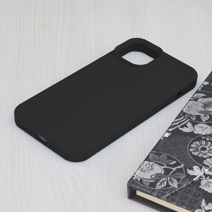 Husa de protectie Techsuit Soft Edge Silicone compatibila cu Apple iPhone 15 Plus, acoperire spate, negru