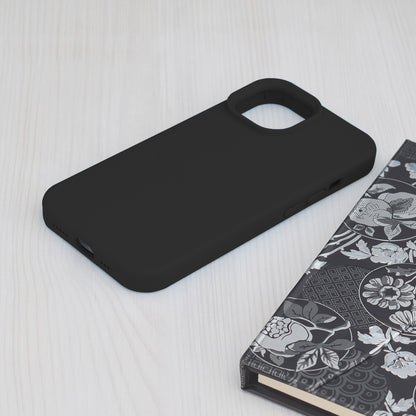 Husa de protectie Techsuit Soft Edge Silicone compatibila cu Apple iPhone 15, acoperire spate, negru