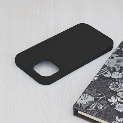 Husa de protectie Techsuit Soft Edge Silicone compatibila cu Apple iPhone 15, acoperire spate, negru