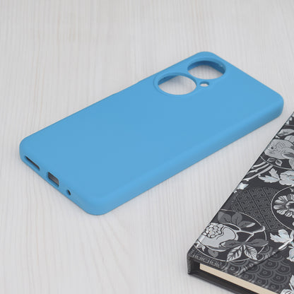 Husa de protectie Techsuit Soft Edge Silicone compatibila cu Huawei nova 11i, acoperire spate, albastru deschis