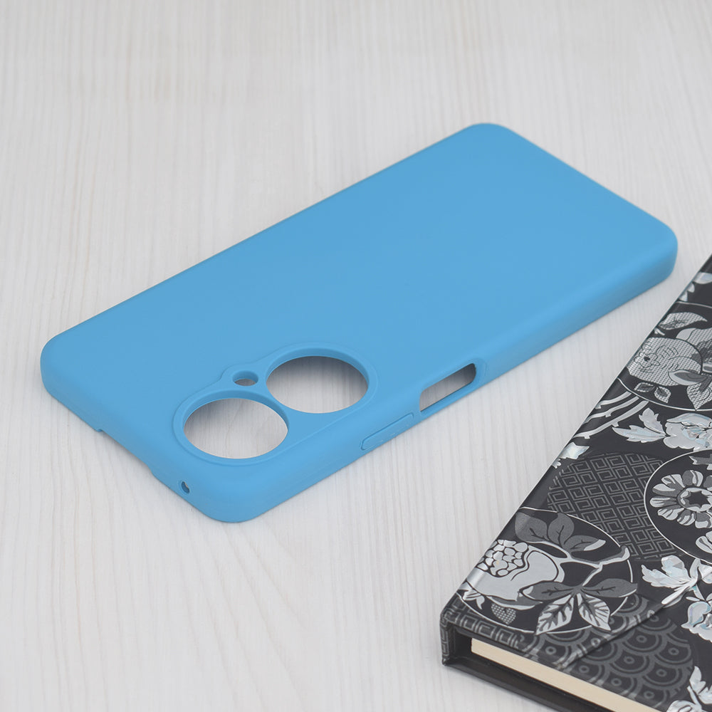 Husa de protectie Techsuit Soft Edge Silicone compatibila cu Huawei nova 11i, acoperire spate, albastru deschis