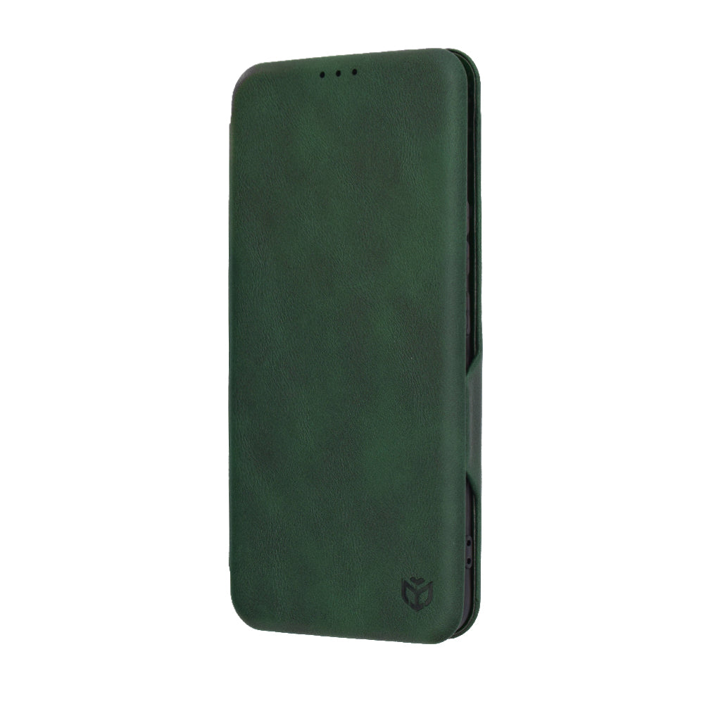 Husa de protectie Techsuit Safe Wallet Plus compatibila cu Honor 90, acoperire spate, verde