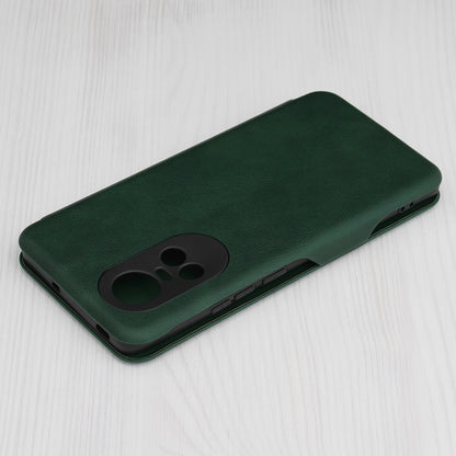 Husa de protectie Techsuit Safe Wallet Plus compatibila cu Oppo Reno10 Pro, acoperire spate, verde