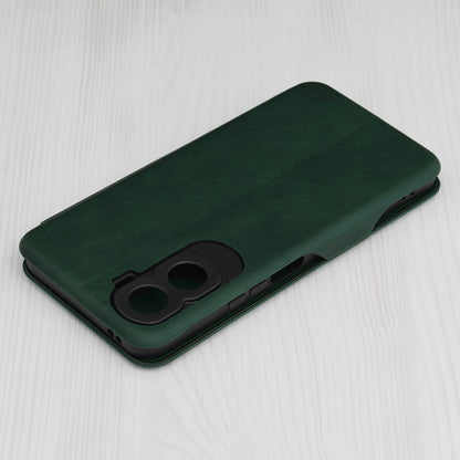 Husa de protectie Techsuit Safe Wallet Plus compatibila cu Honor 90 Lite, acoperire spate, verde