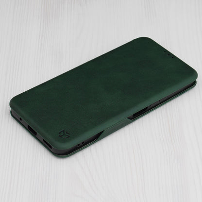 Husa de protectie Techsuit Safe Wallet Plus compatibila cu Honor 90 Lite, acoperire spate, verde