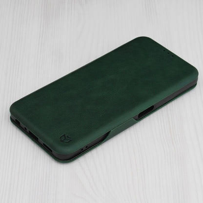 Husa de protectie Techsuit Safe Wallet Plus compatibila cu Oppo A98 5G, acoperire spate, verde