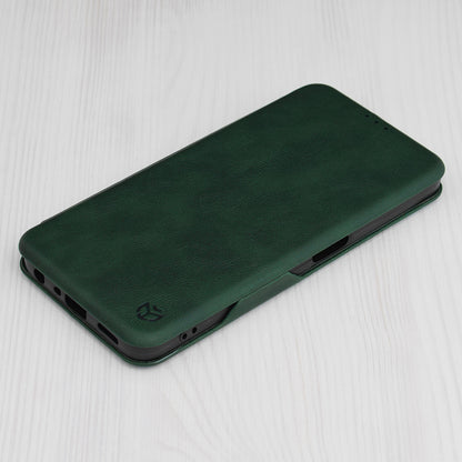 Husa de protectie Techsuit Safe Wallet Plus compatibila cu Oppo A58 4G, acoperire spate, negru