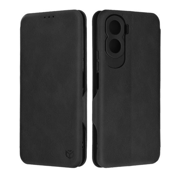 Husa de protectie Techsuit Safe Wallet Plus compatibila cu Honor 90 Lite, acoperire spate, negru