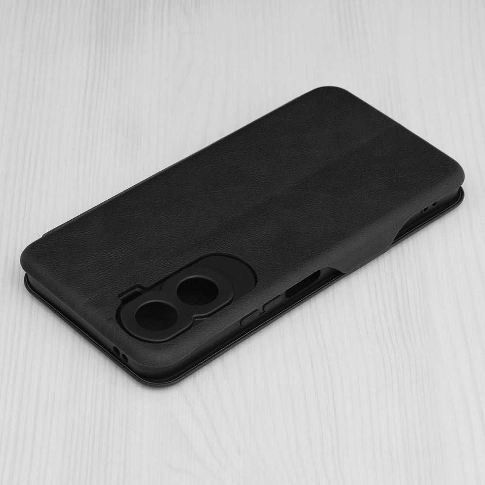 Husa de protectie Techsuit Safe Wallet Plus compatibila cu Honor 90 Lite, acoperire spate, negru