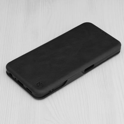 Husa de protectie Techsuit Safe Wallet Plus compatibila cu Oppo A98 5G, acoperire spate, negru