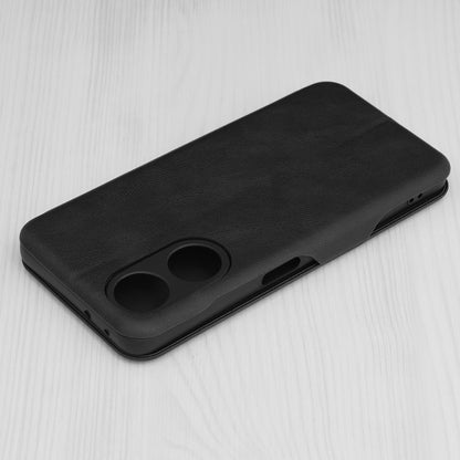 Husa de protectie Techsuit Safe Wallet Plus compatibila cu Oppo A98 5G, acoperire spate, negru