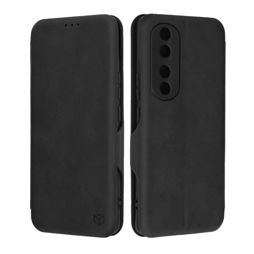 Husa de protectie Techsuit Safe Wallet Plus compatibila cu Honor 90 Pro, acoperire spate, negru