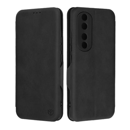 Husa de protectie Techsuit Safe Wallet Plus compatibila cu Honor 90 Pro, acoperire spate, negru