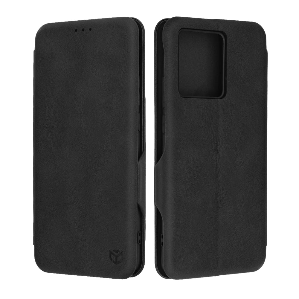 Husa de protectie Techsuit Safe Wallet Plus compatibila cu Motorola Edge 40 Pro, acoperire spate, negru
