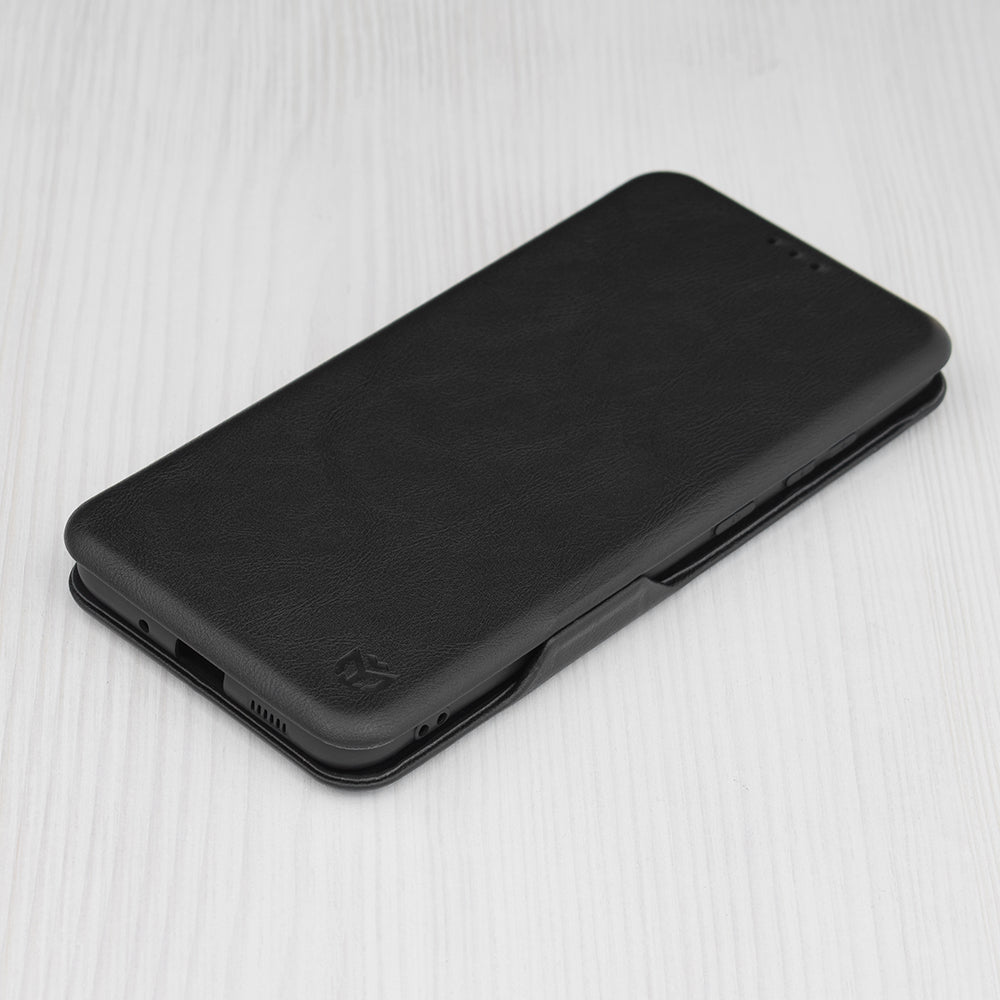 Husa de protectie Techsuit Safe Wallet Plus compatibila cu Samsung Galaxy S20 Plus 5G, acoperire spate, negru