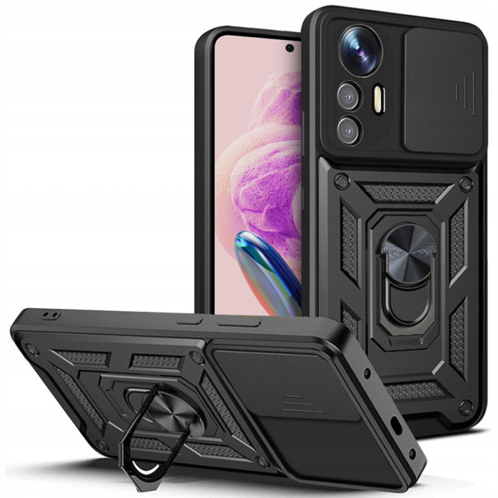 Husa de protectie Techsuit CamShield Series compatibila cu Xiaomi Redmi Note 12S, acoperire spate, negru