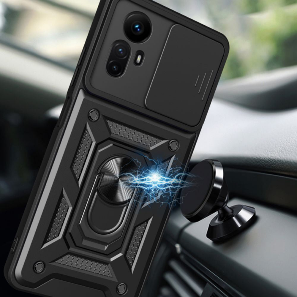 Husa de protectie Techsuit CamShield Series compatibila cu Xiaomi Redmi Note 12S, acoperire spate, negru