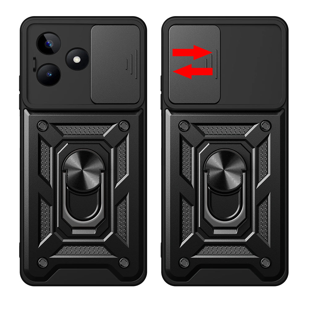 Husa de protectie Techsuit CamShield Series compatibila cu Realme C53, acoperire spate, negru