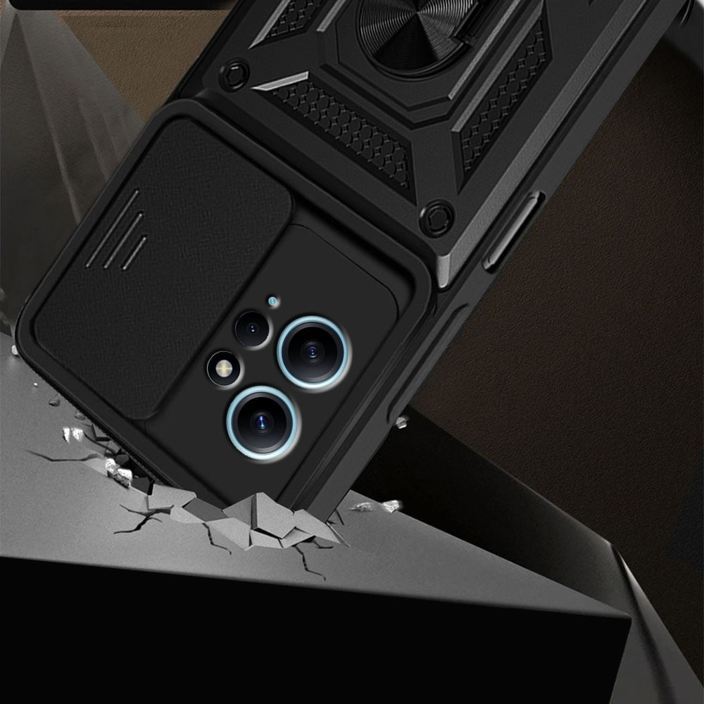 Husa de protectie Techsuit CamShield Series compatibila cu Xiaomi Redmi Note 12 4G, acoperire spate, negru