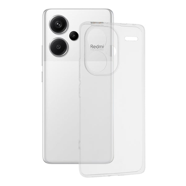 Husa de protectie Techsuit Clear Silicone compatibila cu Xiaomi Redmi Note 13 Pro Plus 5G, acoperire spate, transparent