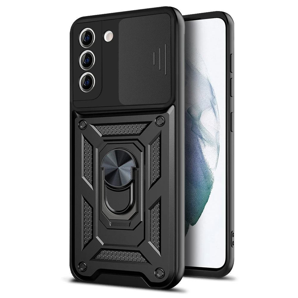 Husa de protectie Techsuit CamShield Series compatibila cu Samsung Galaxy S21 5G, acoperire spate, negru