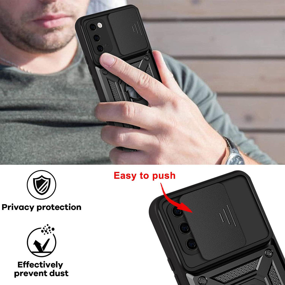 Husa de protectie Techsuit CamShield Series compatibila cu Samsung Galaxy S20 5G, acoperire spate, negru