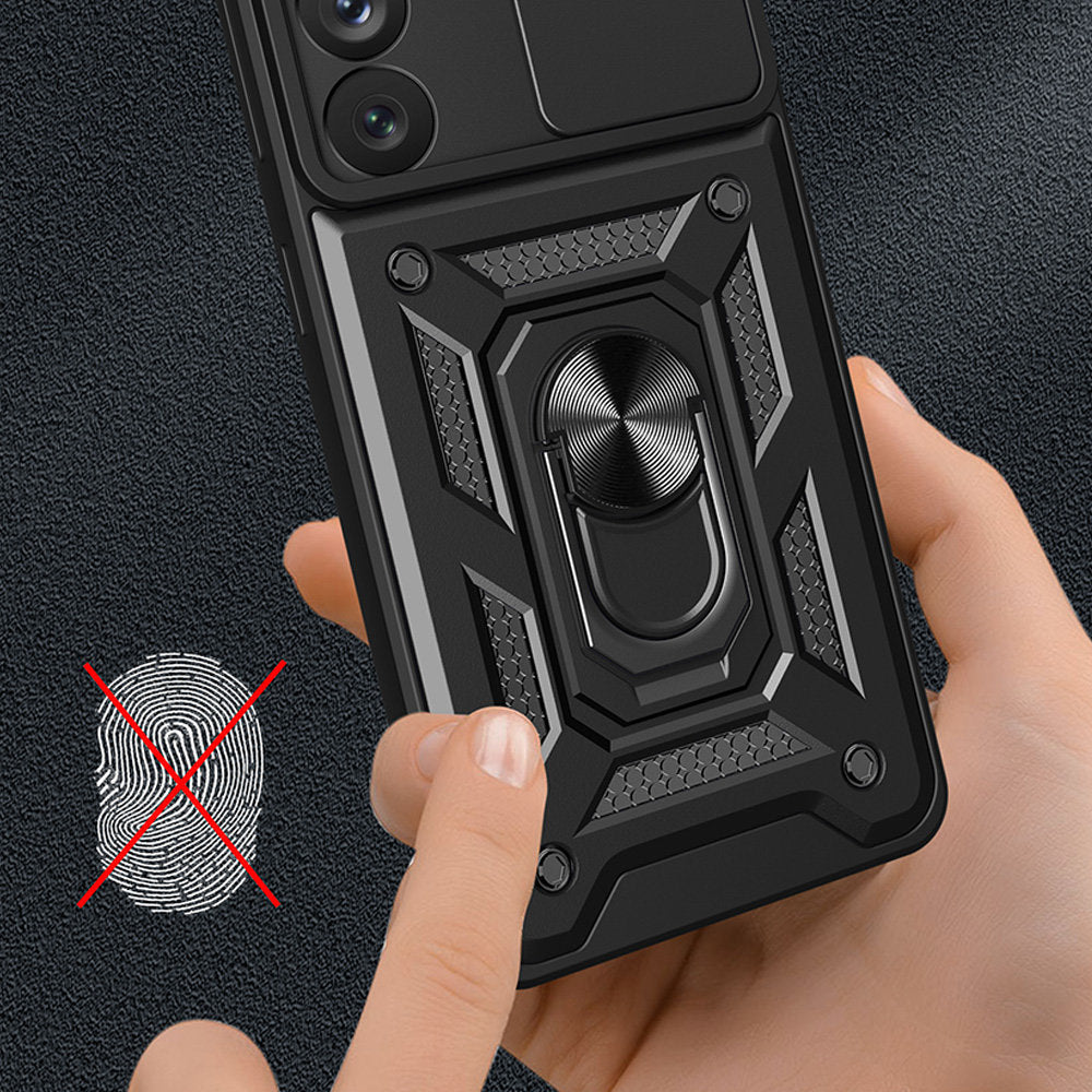 Husa de protectie Techsuit CamShield Series compatibila cu Samsung Galaxy S21 Ultra 5G, acoperire spate, negru