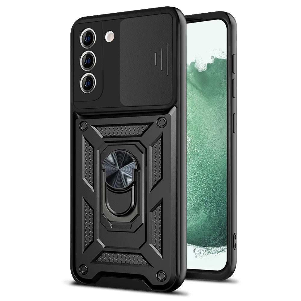 Husa de protectie Techsuit CamShield Series compatibila cu Samsung Galaxy S22 Plus 5G, acoperire spate, negru