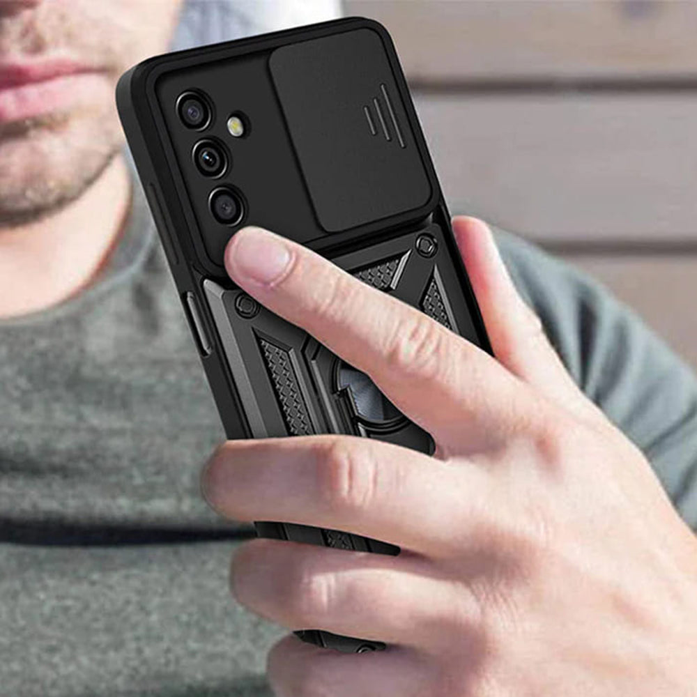 Husa de protectie Techsuit CamShield Series compatibila cu Samsung Galaxy A04s, acoperire spate, negru