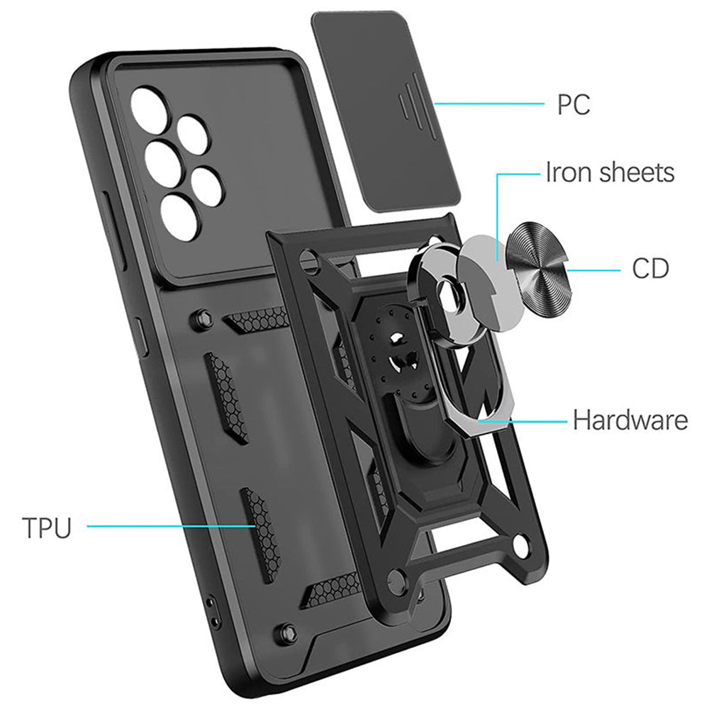 Husa de protectie Techsuit CamShield Series compatibila cu Samsung Galaxy A13 4G, acoperire spate, negru