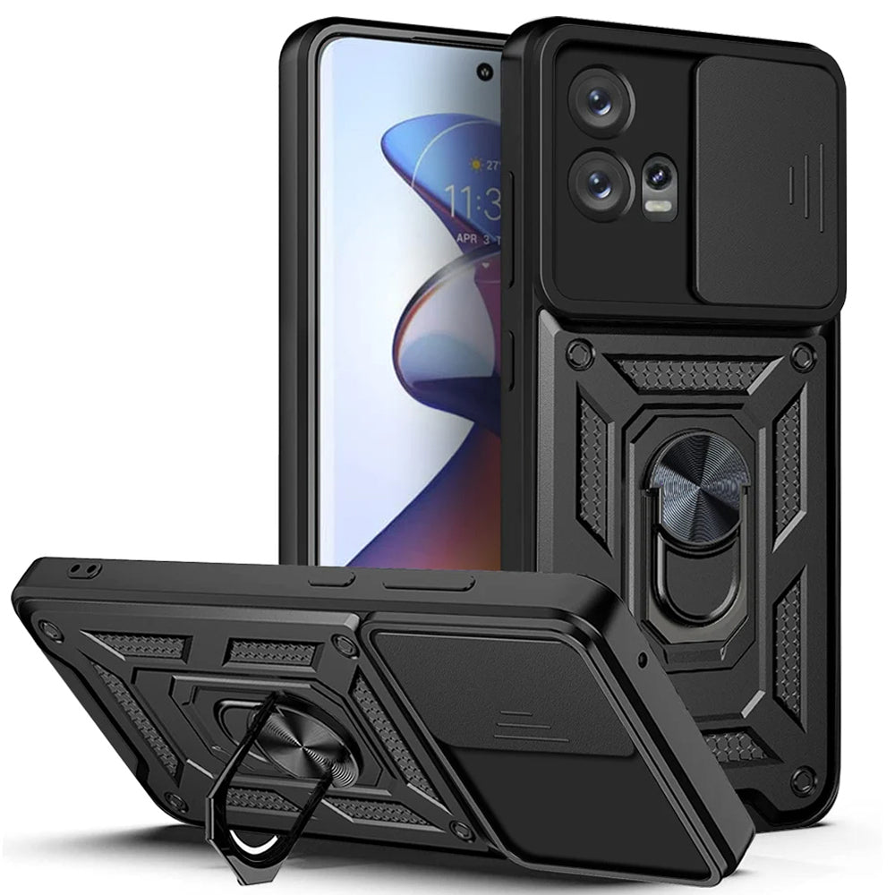 Husa de protectie Techsuit CamShield Series compatibila cu Motorola Edge 30 Fusion, acoperire spate, negru