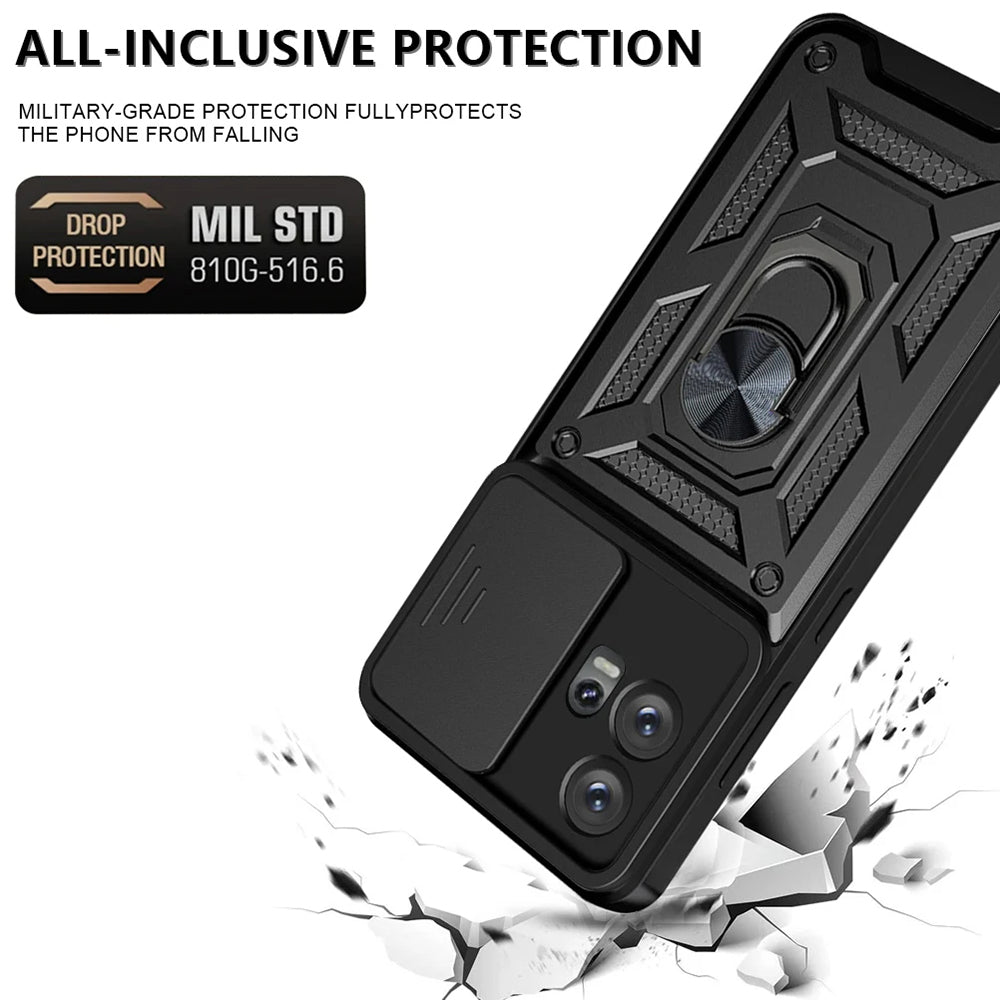Husa de protectie Techsuit CamShield Series compatibila cu Motorola Edge 30 Fusion, acoperire spate, negru