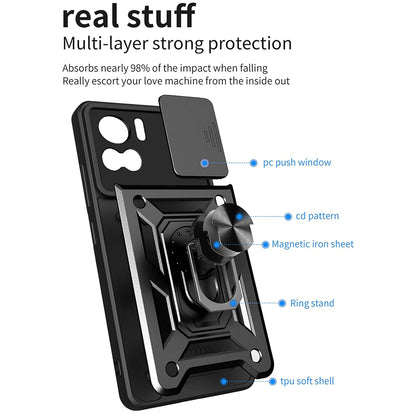 Husa de protectie Techsuit CamShield Series compatibila cu Motorola Edge 30 Ultra, acoperire spate, negru