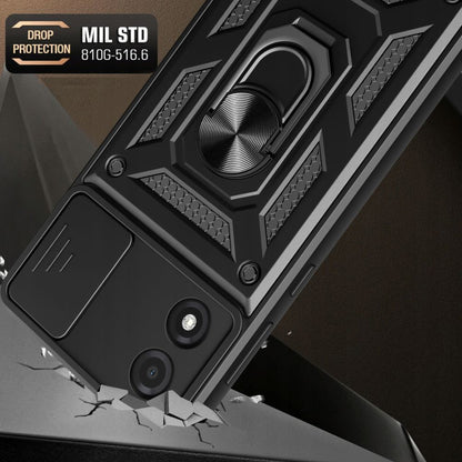 Husa de protectie Techsuit CamShield Series compatibila cu Motorola Moto E13, acoperire spate, negru