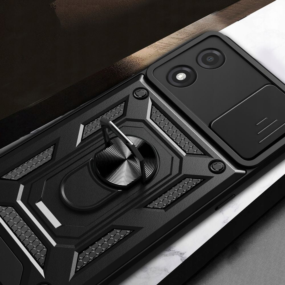 Husa de protectie Techsuit CamShield Series compatibila cu Motorola Moto E13, acoperire spate, negru