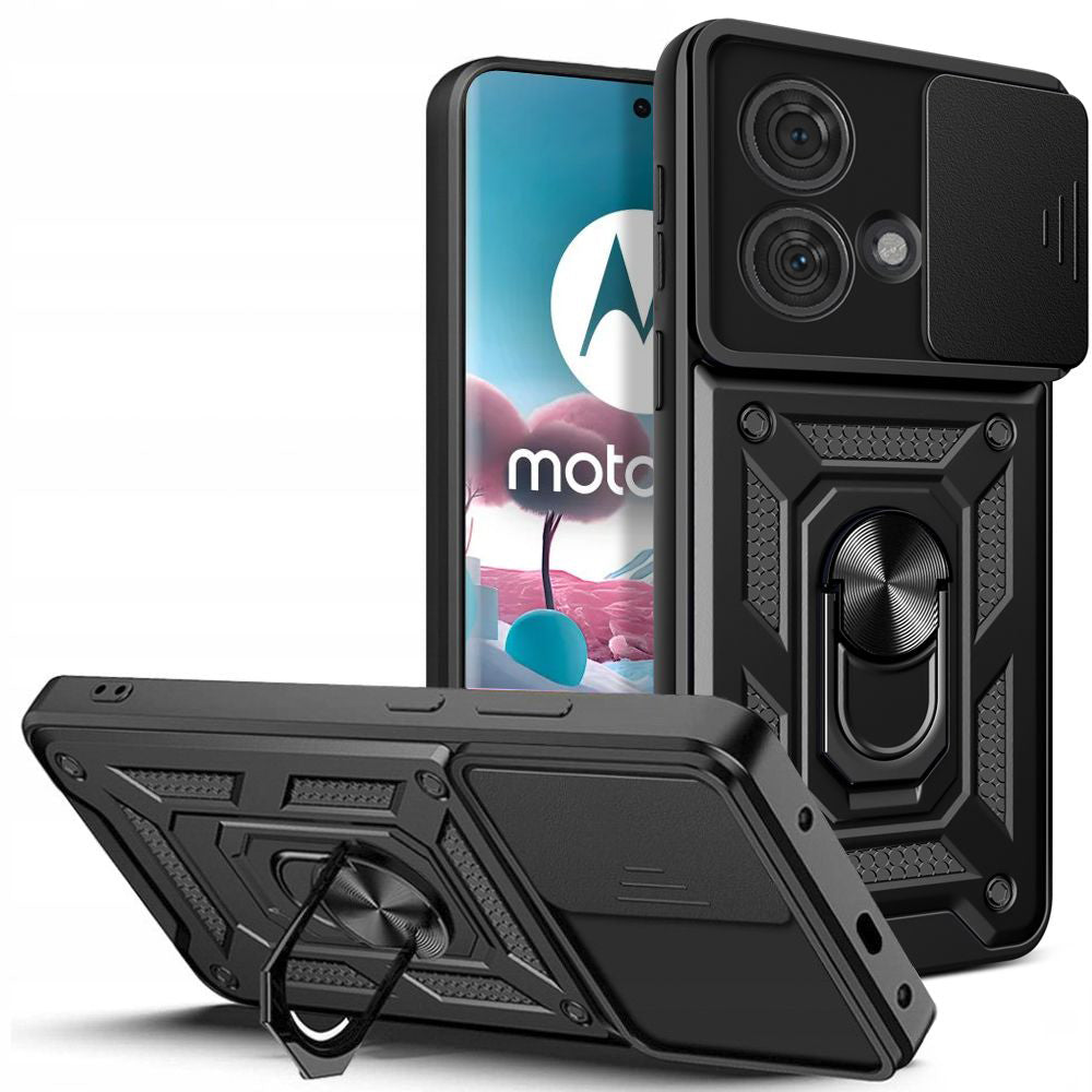 Husa de protectie Techsuit CamShield Series compatibila cu Motorola Edge 40 Neo, acoperire spate, negru