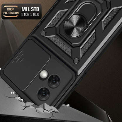 Husa de protectie Techsuit CamShield Series compatibila cu Motorola Moto G84, acoperire spate, negru
